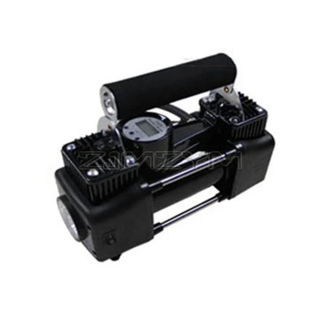 Bomba de Ar Digital Portátil de Alta Pressão para Carros com Compressor de Cilindro Duplo e Insuflador Elétrico de Pneus 12V