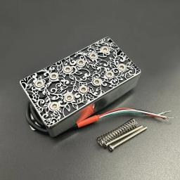 Captador Humbucker de latão oco, Coil Splitting Pickup para LP Guitar Chrome, Alnico 5 LP, 4 cabo de despesas, 7.5k 15k - Image 3