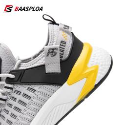 Baasploa tênis de corrida masculino novo leve respirável malha resistente ao desgaste casual masculino antiderrapante caminhada sapatos de ginásio - Image 6