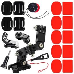 Motocicleta Capacete Kit para GoPro Hero, Action Camera Acessórios Set, Chin Mount Bracket, Bike Chin Mount para Go Pro Hero 1110 9 8 7 - Image 1