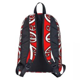 New Zealand Rugby Natal Presente Máscara Mochila, Maori Padrão Meias, Bolsa de Ombro, Mochila Laptop Viagem, Book Bag, Todo Preto - Image 5