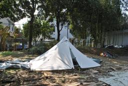 Outdoor Trekking Pole Tent, 2 Pessoa Ultraleve pirâmide Tent, 2 Pessoa Trekker Tent, Ultraleve Camping Tent, CZX-571 - Image 5