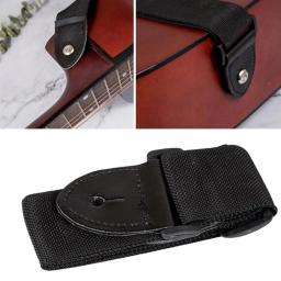 Correia de guitarra preta com bolso, Cinto de guitarra acústica popular, Correias de guitarra personalizadas - Image 3