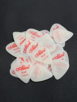 100 peças palhetas de guitarra de celulóide luminosa alice 0.46/0.71/0.81mm para baixo acessórios de guitarra elétrica acústica - Image 5