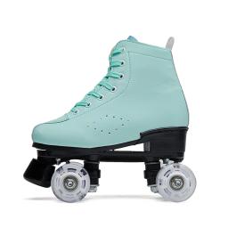 Patins de quatro rodas para crianças e adultos, fileira dupla, patins inline para homens e mulheres, patins piscantes - Image 4