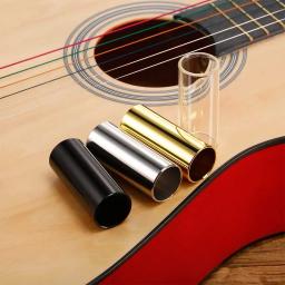 70mm de alta guitarra corrediça barra dedo corrediças metal/vidro para guitarra ukulele instrumentos cordas acessórios clara slide 70x25mm - Image 5