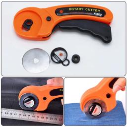 Couro Artesanato Conjunto de ferramentas de corte com alça ergonômica, cortador rotativo, tecido DIY Patchwork, costura Quilting Crafting, 45mm - Image 4