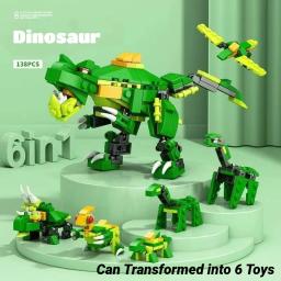 Compatível lego tanque militar foguete robô dinossauro veículo blindado lutador jato quebra-cabeça montagem brinquedos meninos crianças brinquedos presentes - Image 3