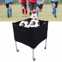 Alta Qualidade Portátil Carrinho Dobrável Carrinho De Armazenamento De Bola de Futebol Basquete Bola de Tênis Vôlei Carrinho de Rodas - Image 1