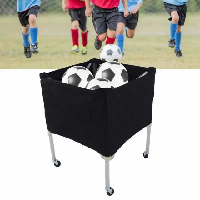 Carrinho Dobrável Portátil para Armazenamento de Bolas de Futebol, Basquete, Tênis e Vôlei com Alta Qualidade e Mobilidade