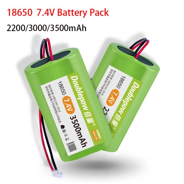 Bateria de Lítio Doublepow 18650 com Placa de Proteção para Altifalantes Megafone - Opções de 2200mAh, 3000mAh e 3500mAh