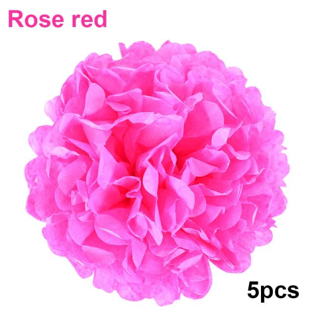Guirlanda de Papel Pompom DIY para Casamentos, Baby Showers e Festas de Aniversário - Kit com 5 Peças