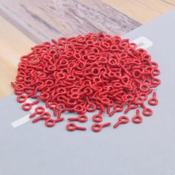 50-300 pçs pequenos pequenos mini pinos de olho ganchos ilhós parafuso rosqueado 10 cores prendedor prego para diy jóias fazendo descobertas - Image 6