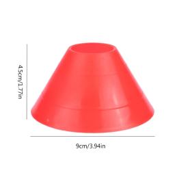 10 Pcs Marca Campo Cone Marcador Acessórios Treinamento Cones Futebol com Suporte - Image 6