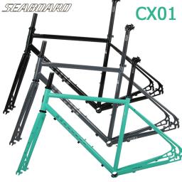 SEABOARD-CX01 Gravel Road Bike Steel Frame, Freio a disco, Off-Road bicicleta, 4130 Chrome, garfo de aço de molibdênio, Novo, 2022 - Image 1