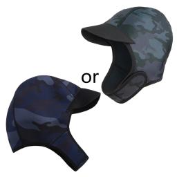Chapéu de mergulho neoprene ajustável, 2mm, impermeável, proteção solar, uv, à prova de vento, para surf, surf, natação - Image 1