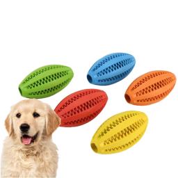 Cão de Borracha Natural Mastigar Brinquedo, Limpeza Dente, Bola de Tratar, Extra Resistente, Interativo, Elasticidade, Produtos Pet, 9cm - Image 1