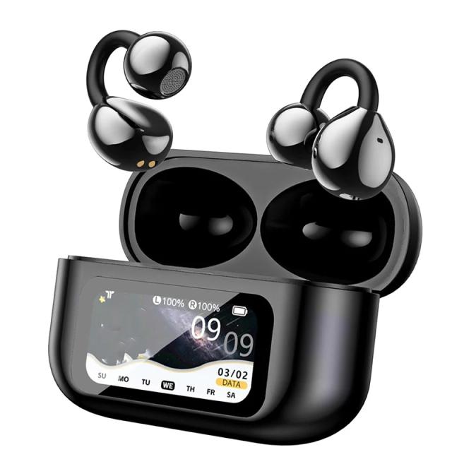 UYUXIO Fones de Ouvido com Tradução de Idiomas em Tempo Real Tela Touch LCD