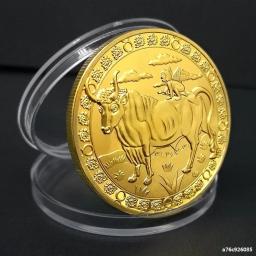 Conjunto de moedas do zodíaco colecionável banhado a ouro, 12 Criativas Doze Constelações, Arte abstrata, Artesanato Presentes - Image 2