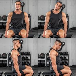 Rack De Agachamento Com Treinador De Pescoço, Treinamento De Reabilitação Muscular Pescoço, Peça Pendurada Em Casa, Ginásio Auxiliar De Fitness Equipamentos - Image 3