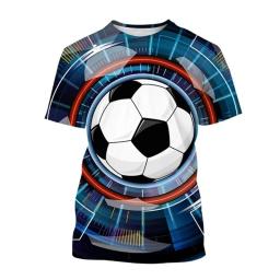Camiseta gráfica de futebol masculino, extragrande, gola redonda, camiseta de manga curta, casual, estilo esportivo, tendência, moda, verão - Image 3