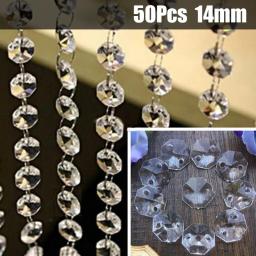 Lustre Pingentes Contas sem String, Gotas, Decoração de Festa de Casamento, Nova Marca, 50PCs, 14mm - Image 3