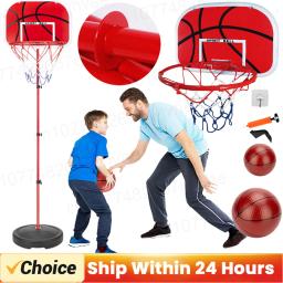 Aro de basquete ajustável para crianças, Mini Stand Rack para o bebê, encosto esportivo, aro de tiro, brinquedo infantil, 150cm - Image 1