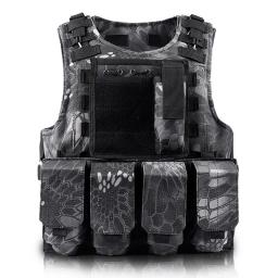 Equipamento militar tático para criança, Colete para porta-placas, Equipamentos de caça e Paintball, Airsoft Combat, Molle Assault ao ar livre, Coletes CS para crianças - Image 3