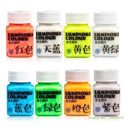 Brilho no escuro tinta acrílica fluorescente, decoração do Dia das Bruxas, pintura de arte, artesanato ao ar livre e interior, tecido - Image 2