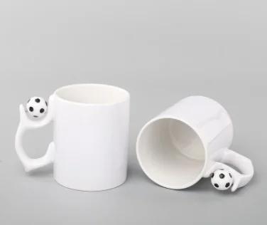 Caneca do futebol, A Grade, Sublimação branca lisa, cerâmica, qualidade superior, 330ml, 11oz - Image 1