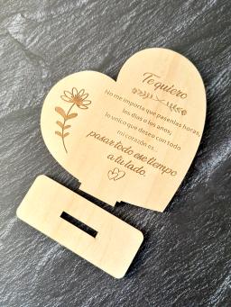 Cartões de madeira personalizados do dia dos namorados, presentes do aniversário, letras do par, amor para meu cartão postal da namorada do namorado - Image 5