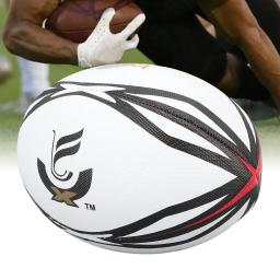 PVC Inflável Prática Bola para Jogo e Treinamento Diário, Bola De Rugby Branco, Número 9, Alta Elasticidade - Image 4