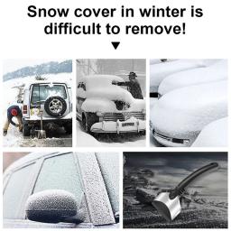 Seametal raspador de gelo do carro pá de remoção de neve inverno pára-brisa janela neve limpeza raspagem ferramenta auto disjuntor de gelo pá de neve - Image 4