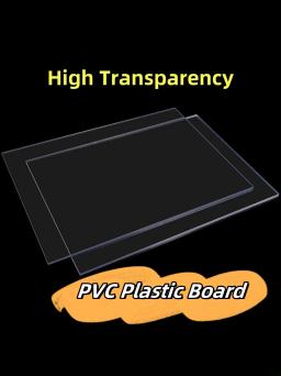 Placa alta do PVC da transparência, placa dura, folhas plásticas, filme fino macio, resistência de corrosão, 100x200x0.3mm a 100x200x0.8mm - Image 2