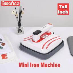 Mini máquina da imprensa do calor para a impressão do t-shirt, Transferência fácil do aquecimento, Máquinas portáteis do ferro da imprensa para a roupa, sacos, chapéus, almofadas, 7x8 em - Image 1