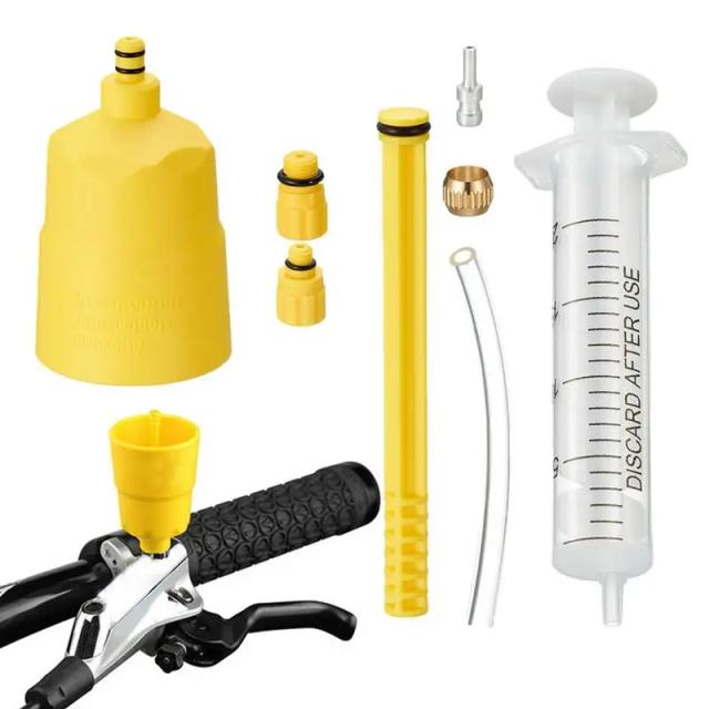 Kit Completo para Sangramento de Freio Hidráulico de Bicicleta - Ferramentas de Reparo para Mountain Bike e Freio a Disco