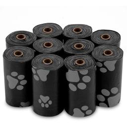 120 rolos saco de cocô de cachorro ao ar livre limpeza saco de cocô ao ar livre animais de estimação limpos suprimentos para o cão 15 sacos/rolo recarga saco de lixo suprimentos para animais de estimação - Image 6