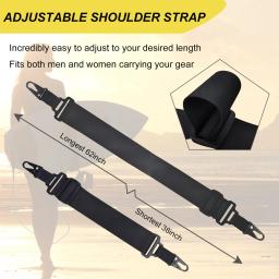 Correia Crossbody de Nylon Pesada Ajustável, Ombro Multiuso com Clipes de Ligação Rápida, Rifle, Caiaque, SUP, Saco de Golfe, Guitarras - Image 2