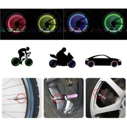 Luzes de bicicleta com sensor de movimento, luzes led com baterias, para estrada, mtb, mountain bike, tampa da válvula do pneu, acessórios de bicicleta, 2 peças - Image 6
