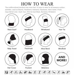 Máscara facial de esportes ao ar livre para homens e mulheres, bandana, capa do pescoço, polainas, branco, cinza, ciclismo, caminhadas, corrida, bandana, lenço, gorro, cor clara - Image 6