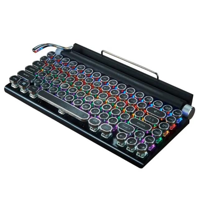 Teclado Retro Estilo Máquina de Escrever para Computador e Jogos Portáteis