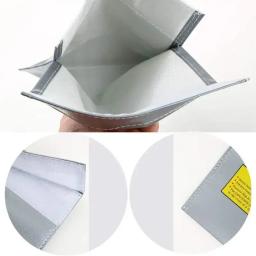 Bateria de lítio à prova de explosão saco à prova de fogo de alta qualidade rc lipo bateria multifuncional saco de segurança de armazenamento 18x23cm 30x23cm - Image 6