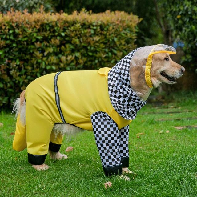 Conjunto Impermeável para Pets: Roupa Reflexiva para Cães Schnauzer e Golden Retriever - Ideal para Todas as Estações e Atividades ao Ar Livre