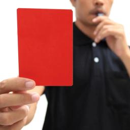 Árbitro de futebol vermelho amarelo cartões pvc árbitro de futebol vermelho e amarelo cartões ferramenta aviso e ejeção cartões - Image 2