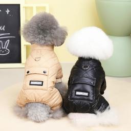 Inverno roupas para cães de estimação à prova dwaterproof água quente pet para baixo casaco macacão roupas para cachorro pequeno chihuahua francês bulldog outfit - Image 2