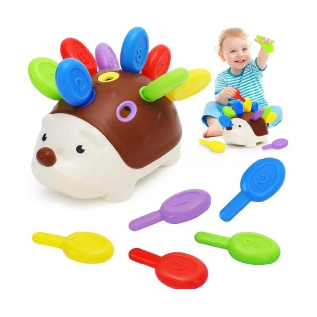 Brinquedos Sensoriais Douriço Montessori Brinquedos Educativos para Bebê 1-4 Anos
