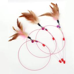 Brinquedos de pelúcia gato com anel sino para animais de estimação, jogo engraçado, alta qualidade, corda elástica, Pet fornecimentos, Happy Cat acessórios, bons suprimentos - Image 3