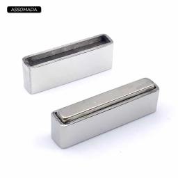 Aço inoxidável Fechos Magnéticos para Fazer Jóias, Corda De Couro, Conector Fivela, DIY Acessórios, Pulseiras, Colar, Furo 20x3mm - Image 3