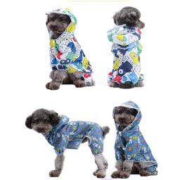 Impermeável All-Inclusive Raincoat cão de quatro patas, roupas para cães de pequeno e médio porte, Poncho Pet Supplies - Image 1