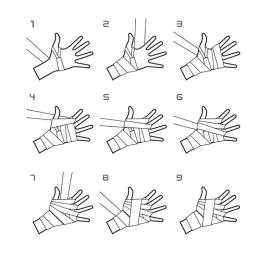 Bandagem De Pulso De Boxe De Algodão, Envoltório De Mão, Proteger De Combate, Kickboxing, Muay Thai, Treinamento De Envoltórios, 2.5m, 99,42" - Image 4